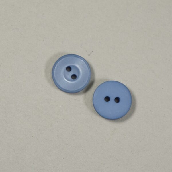 Polyester Knopf 11mm - blau