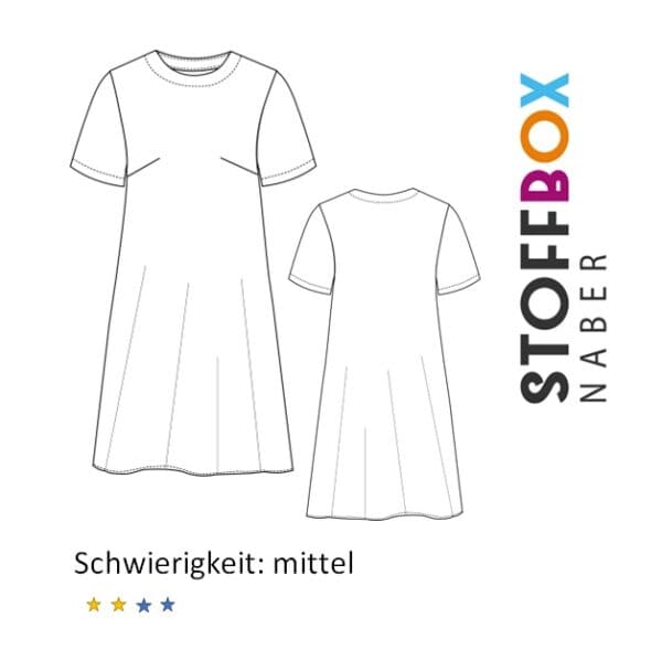 Exklusivschnitt KAIMANA Kleid mit Kurzarm 36-56