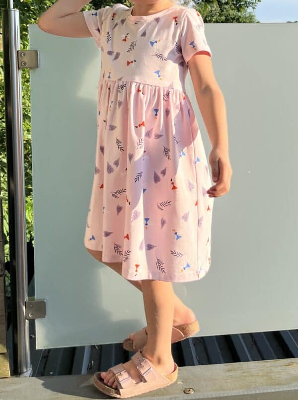 Exklusivschnitt TABEA Kinderkleid für Jersey 86-164 – Bild 2