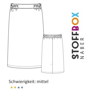 Exklusivschnitt ROSA Schlupfrock mit Gehschlitz 36-56